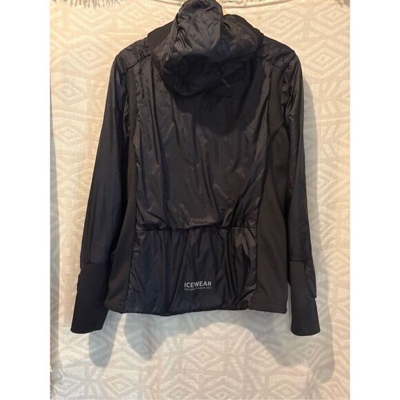 Icewear Iceland Women's Lightweight Full Zip Hooded Jacket Black Activewear - Picture 12 of 13